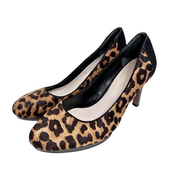 Franco Sarto Pumps Size 7 High Heel Animal Print Calf Hair Stiletto‎ Heels - Picture 1 of 8